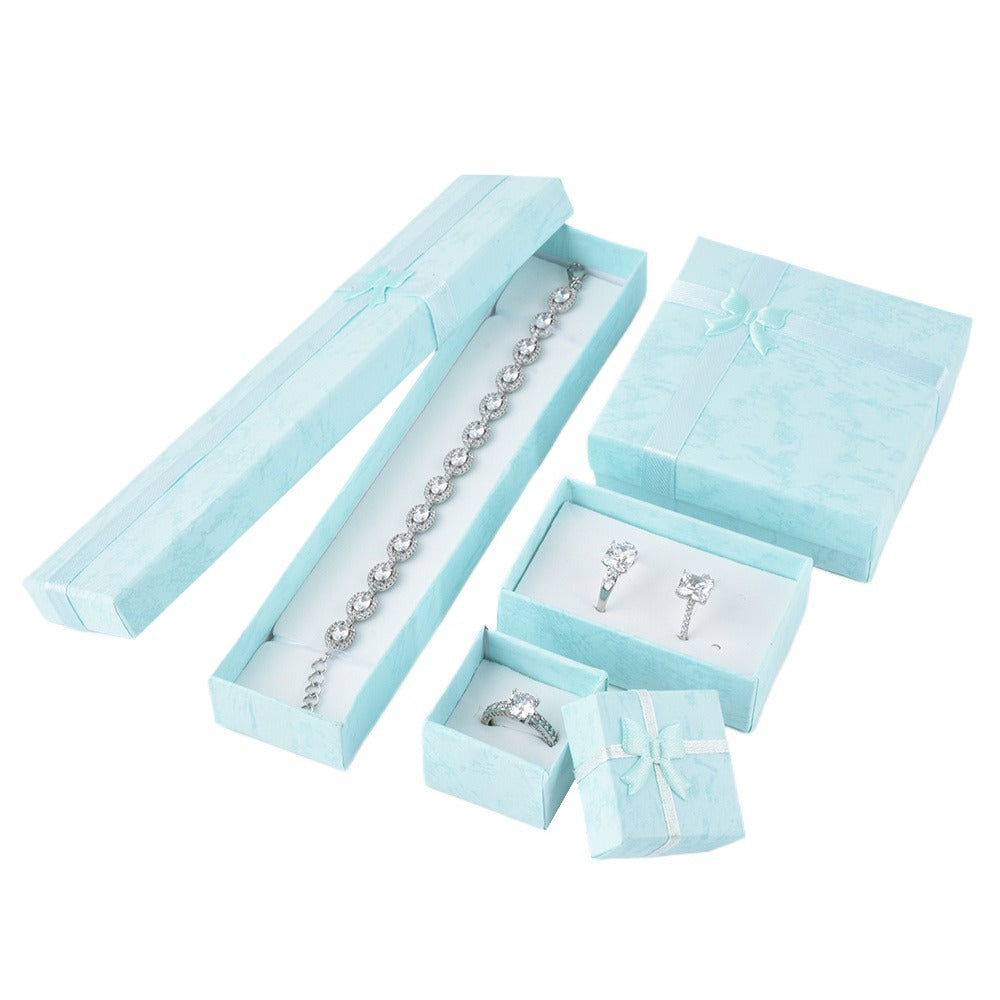 12Pcs (B10-44-BA) Baby Blue Fashion Necklace Boxes