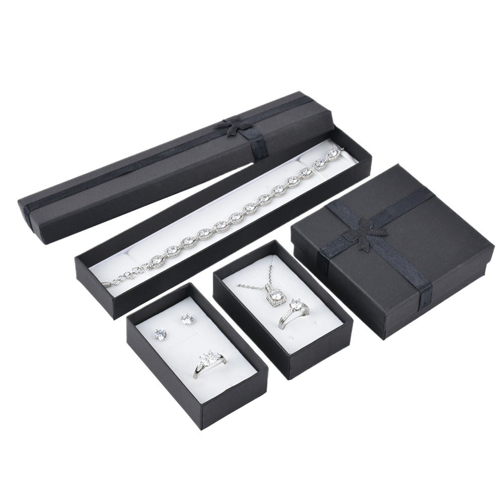 24Pcs (B10-32-BK) Black Fashion Earring Boxes