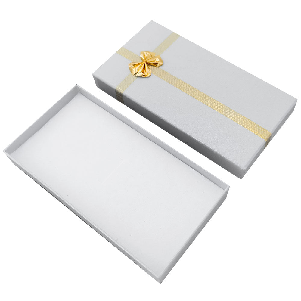 B09 Fashion Silver Cardboard Jewelry Boxes