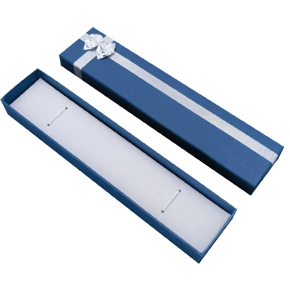 B09 Fashion Blue Cardboard Jewelry Boxes