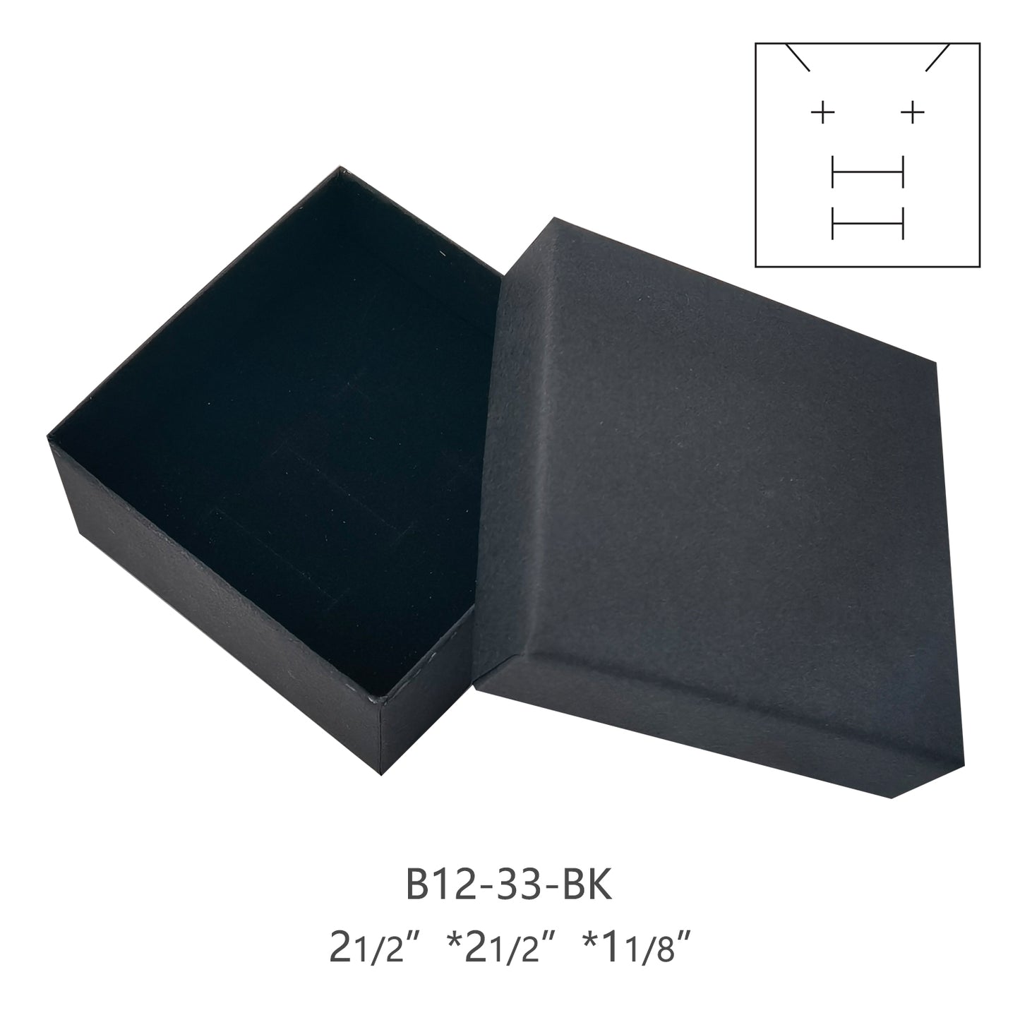 50Pcs Black Craft Fashion Jewelry Boxes(All in 1)