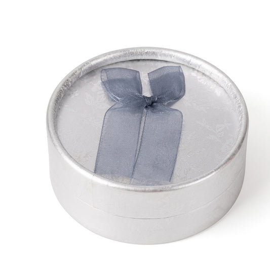 12PCS Round Silver Fashion Jewelry Boxes