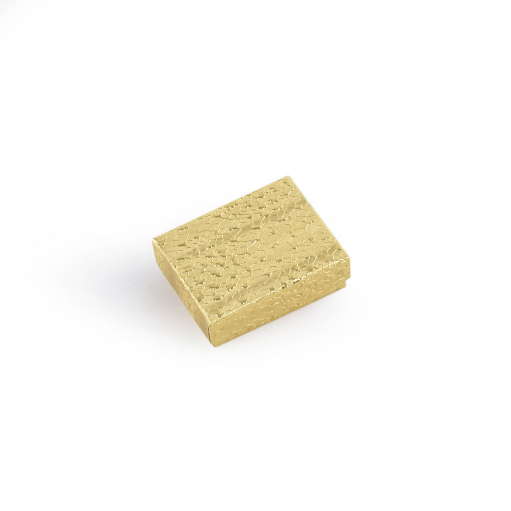 100PCS BX2811 Gold Cotton Filled Boxes, Size: 2 1/8"*1 5/8"*3/4"