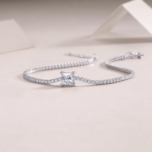 wholesale 925 sterling silver jewelry women men moissanite tennis bracelet moissanite Bangle