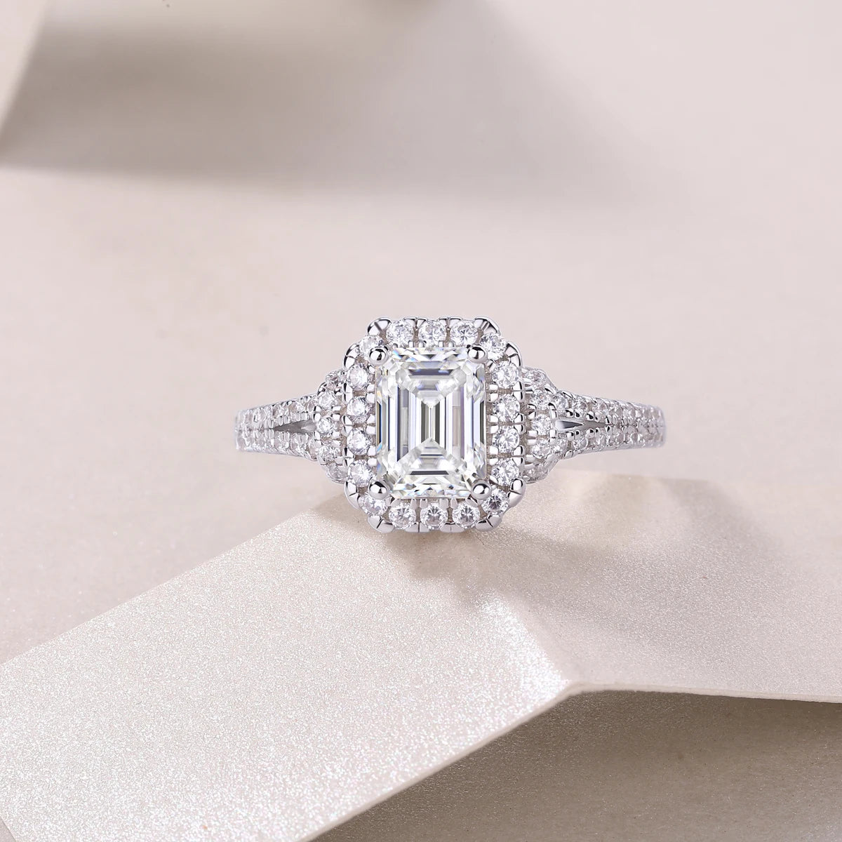Best Selling Classics Design Moissanite Ring Silver Jewelry Women Gift Party Sterling Stone Wedding Technology party