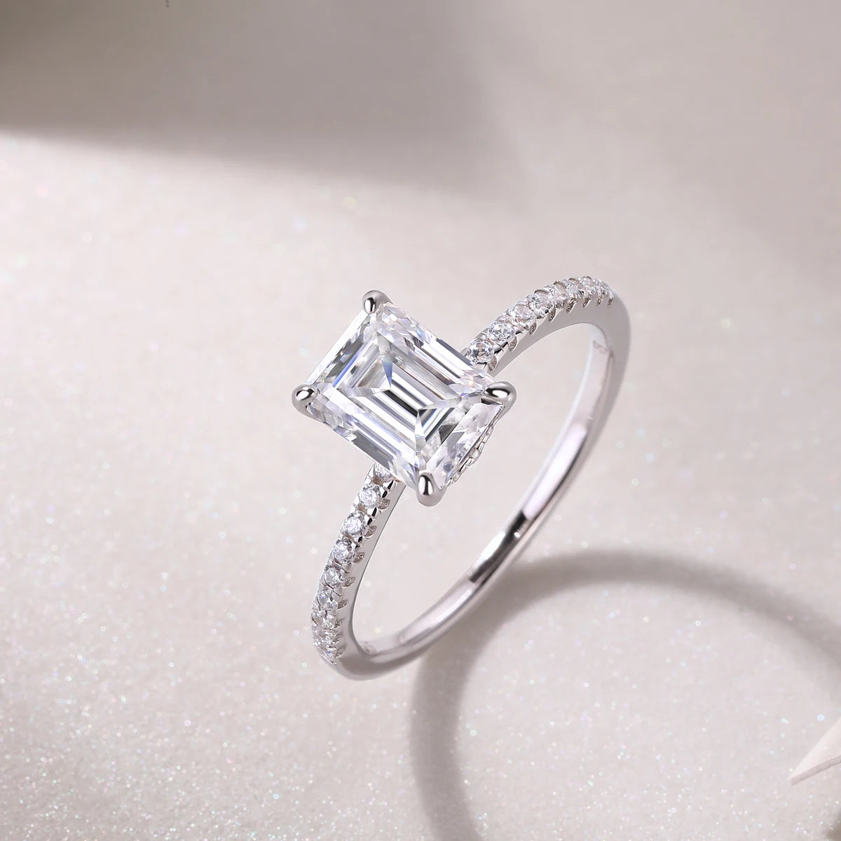 Best Selling Classics Design Moissanite Ring Silver Jewelry Women Gift Party Sterling Stone Wedding Technology party