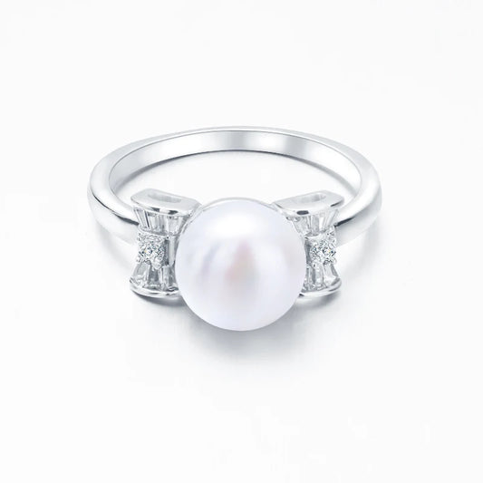 S925 pure silver pearl ring, female niche design, light luxury, high-end feeling, cool style, Instagram trendy fashion