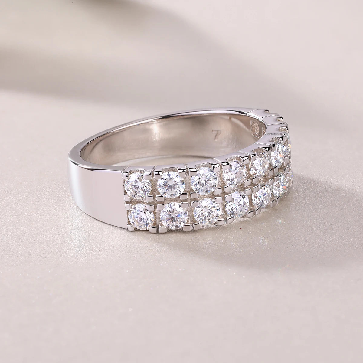 Best Selling Classics Design Moissanite Ring Silver Jewelry Women Gift Party Sterling Stone Wedding Technology party