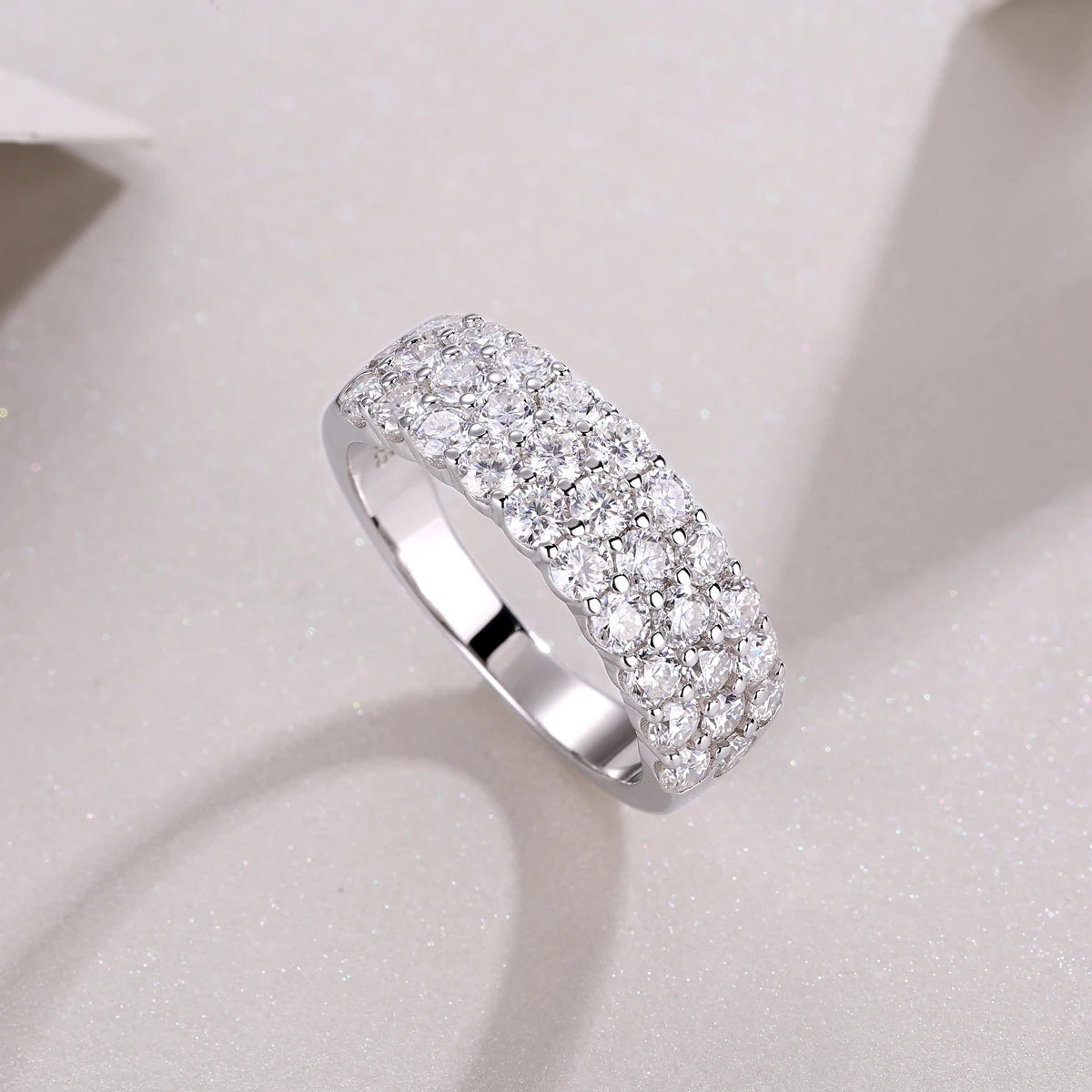 Best Selling Classics Design Moissanite Ring Silver Jewelry Women Gift Party Sterling Stone Wedding Technology party