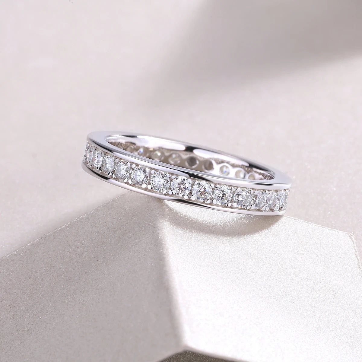 Best Selling Classics Design Moissanite Ring Silver Jewelry Women Gift Party Sterling Stone Wedding Technology party