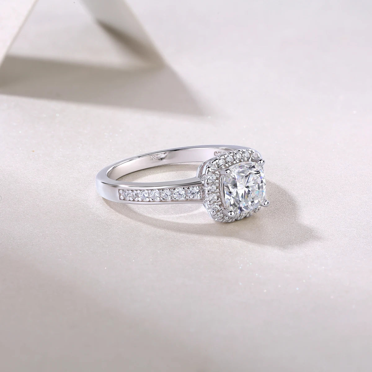 Best Selling Classics Design Moissanite Ring Silver Jewelry Women Gift Party Sterling Stone Wedding Technology party