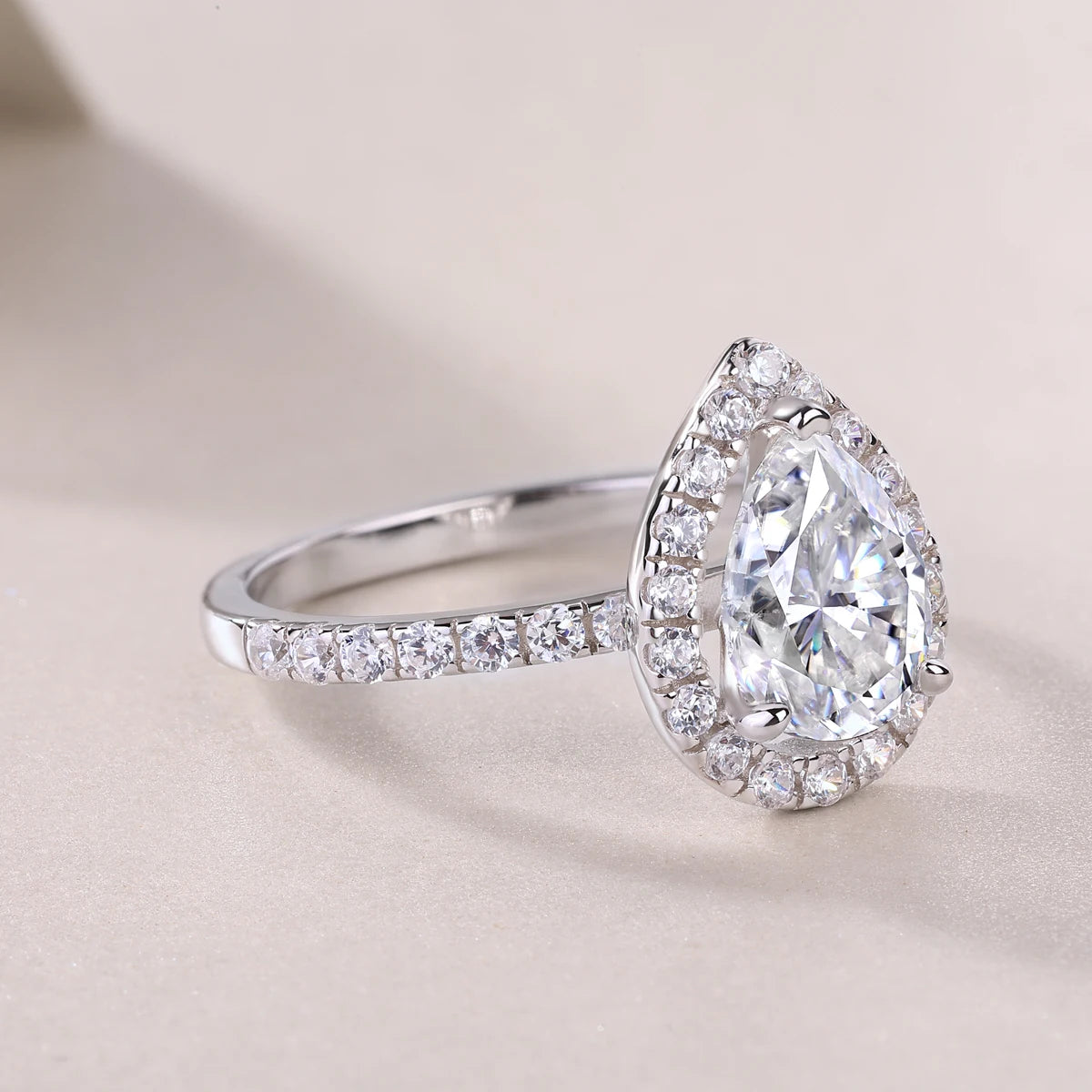Best Selling Classics Design Moissanite Ring Silver Jewelry Women Gift Party Sterling Stone Wedding Technology party