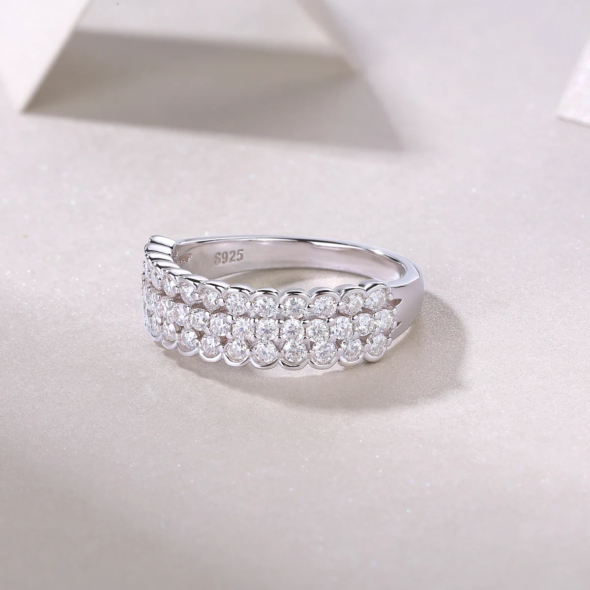 Best Selling Classics Design Moissanite Ring Silver Jewelry Women Gift Party Sterling Stone Wedding Technology party