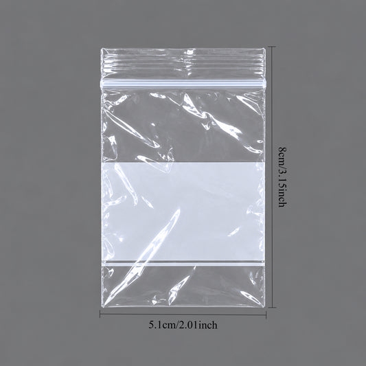 Plastic Zip Bags with White Block Price For 1000pcs ,2" x 3"
