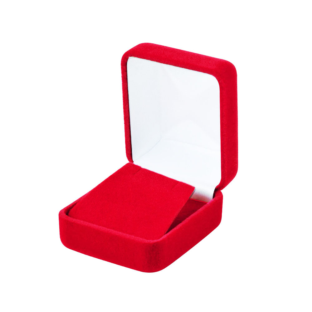 12PCS (YE3-RD) Red Velvet Earring Boxes