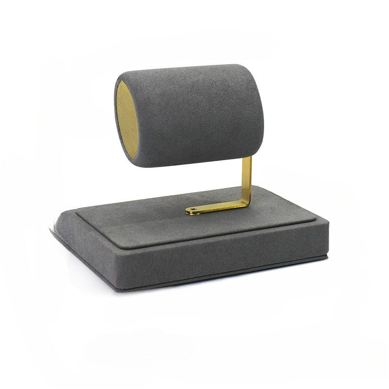 bracelet display and watch display - Gold Velvet Metal Watch Bracelet Display Stand C02854 product view 07