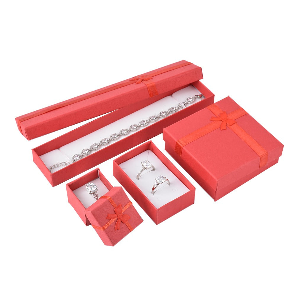 earring box - 24pcs Red Earring Boxes B10-32-R detail view