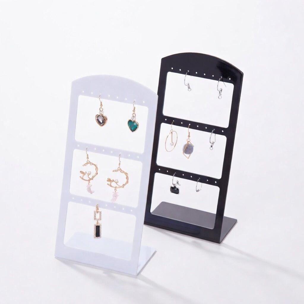 earring display - 24 Plastic Earring Display Stand C00712 open view
