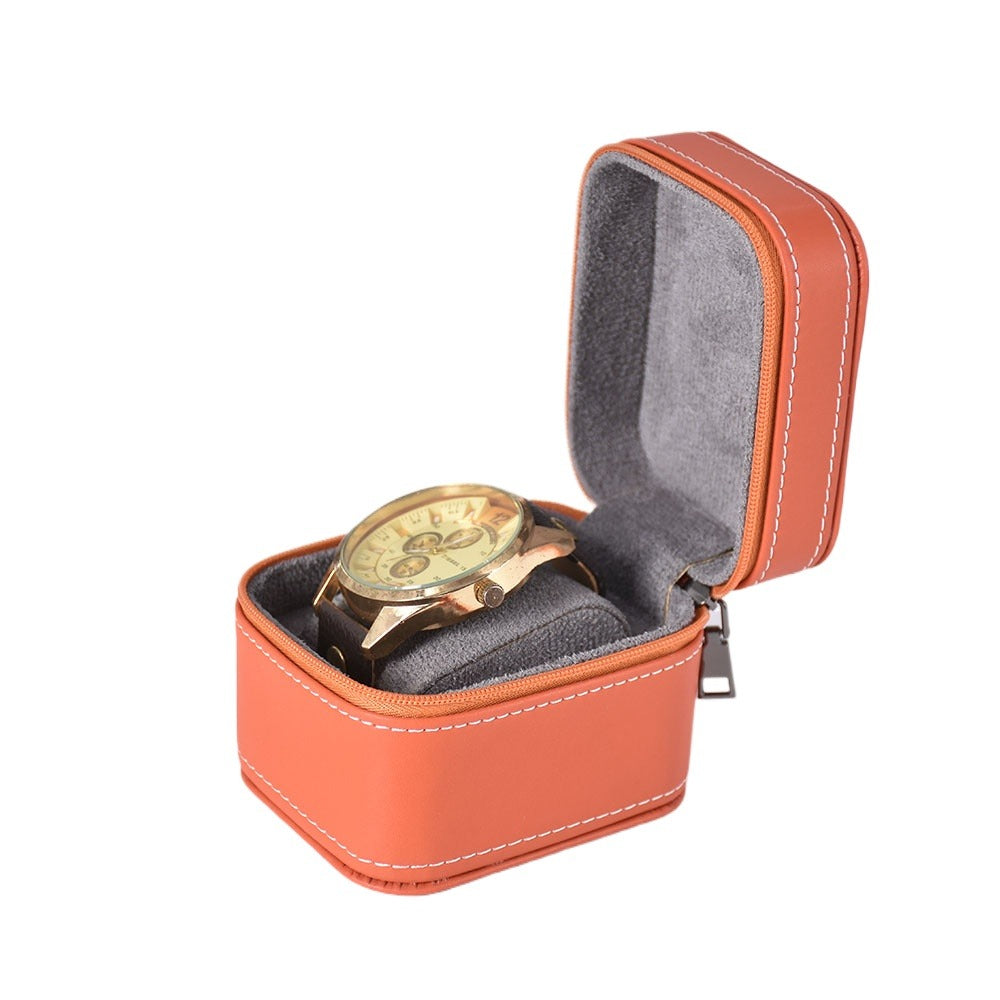 orange watch detail