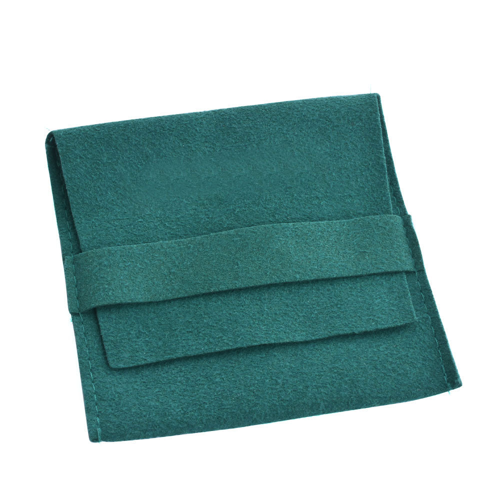 organza jewelry pouch - 100 Blue Pink Suede Organza Pouch Bags Pouches JP008-SU-BK 33 detail view