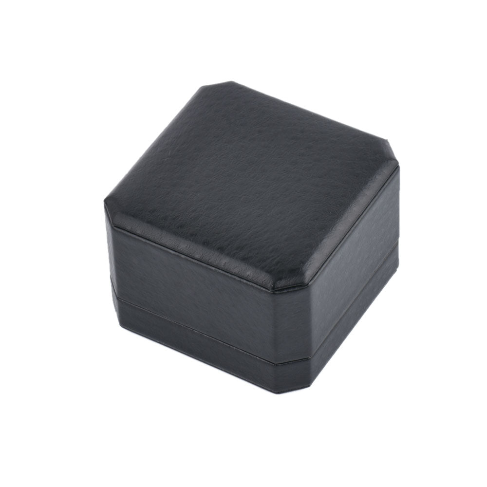 pendant box - 12pcs Black Leather PU Pendant Boxes Display LB04P-BK W open view