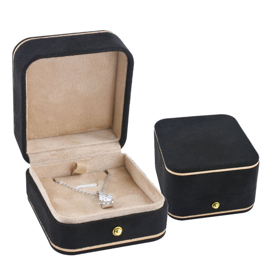 pendant box - Black Pendant Box V15P-BK BK open view