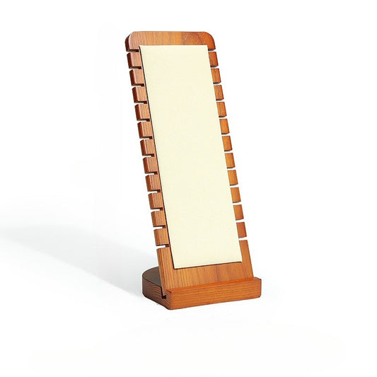 pendant display and necklace display - Wood Display Stand Necklace Pendant C01017 open view