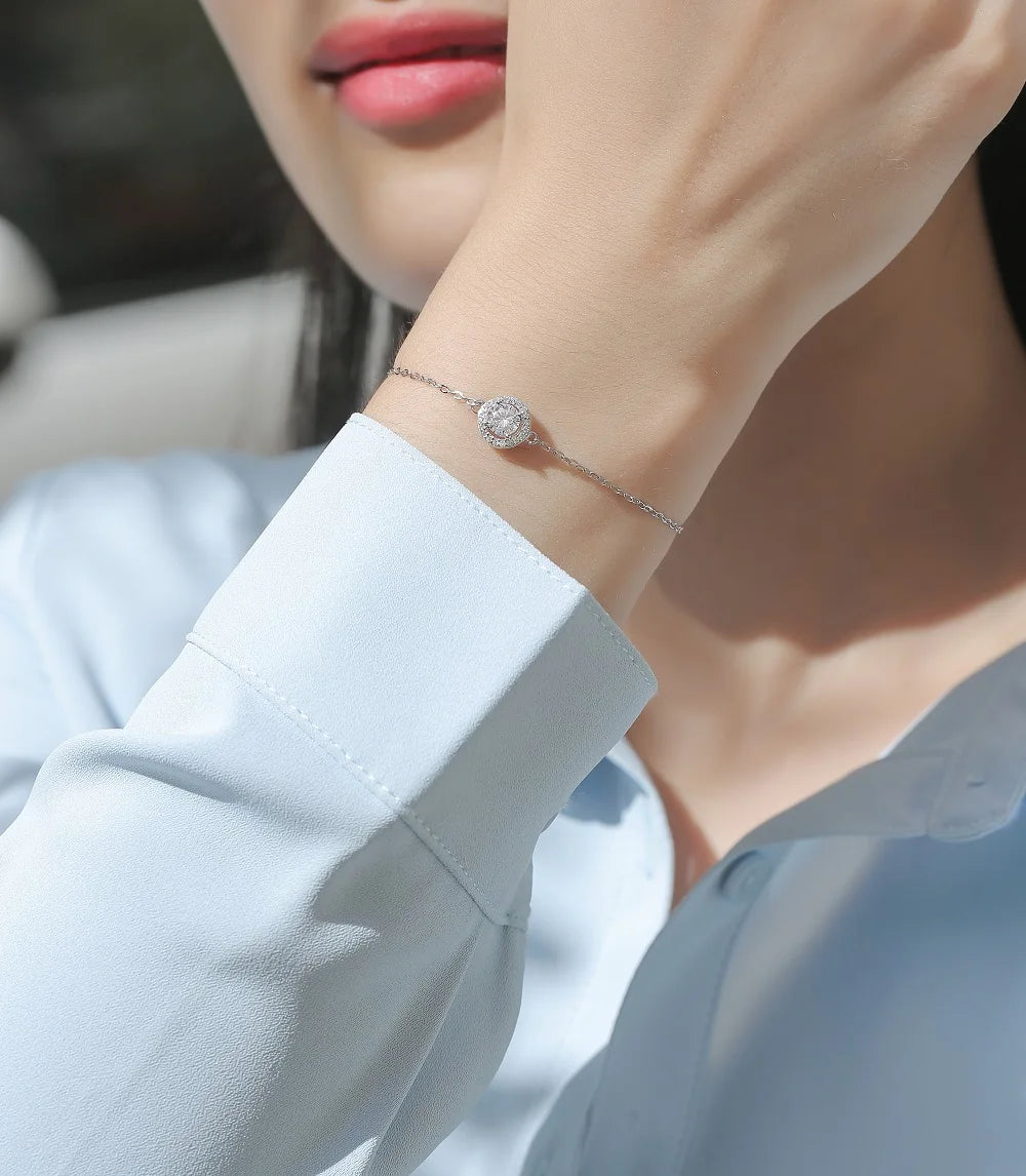 sterling silver jewelry - 925 Silver Bracelet SLM0048B-silver-19cm product view 05