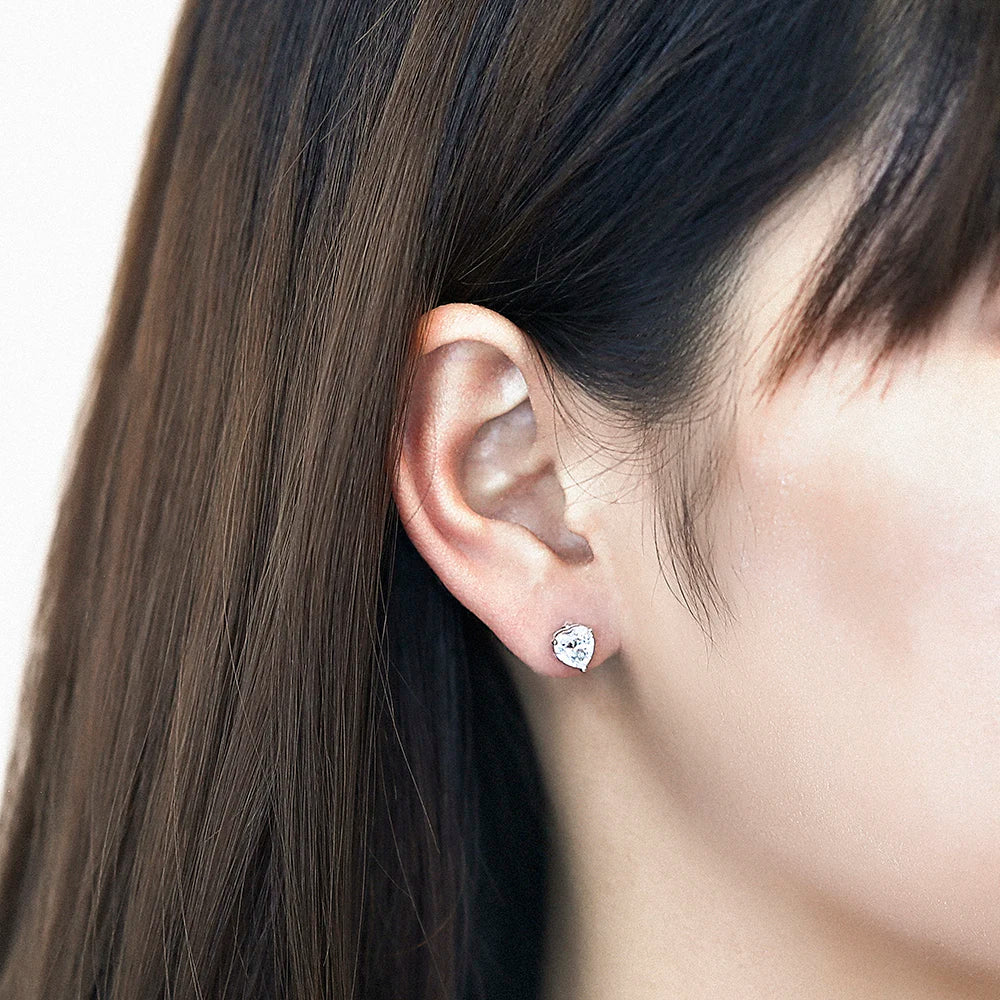 sterling silver jewelry - Silver Earring SLM0011E-catalogue side view