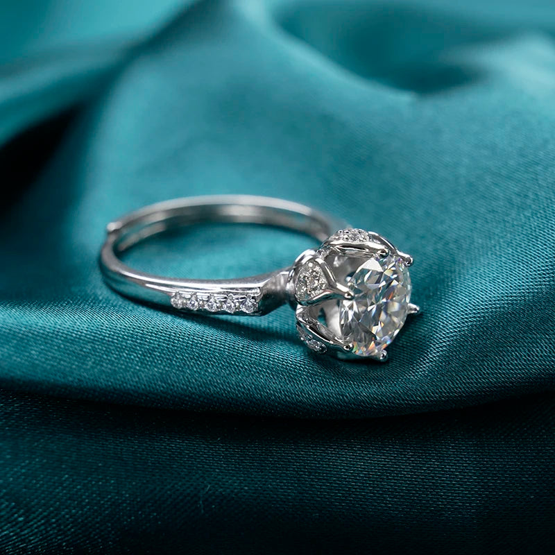 sterling silver jewelry - 925 Silver Ring SLM0008R-2 CT-AJ detail view