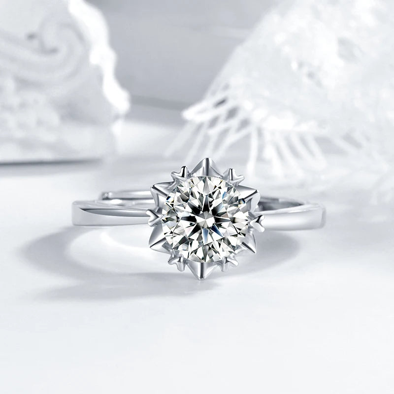 sterling silver jewelry - 925 Silver Ring SLM0025R-1.0 CT-AJ product view 05