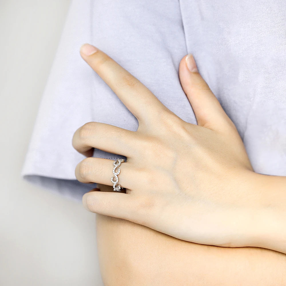 sterling silver jewelry - 925 Silver Rings SLZ0043R-silver ring-6 detail view