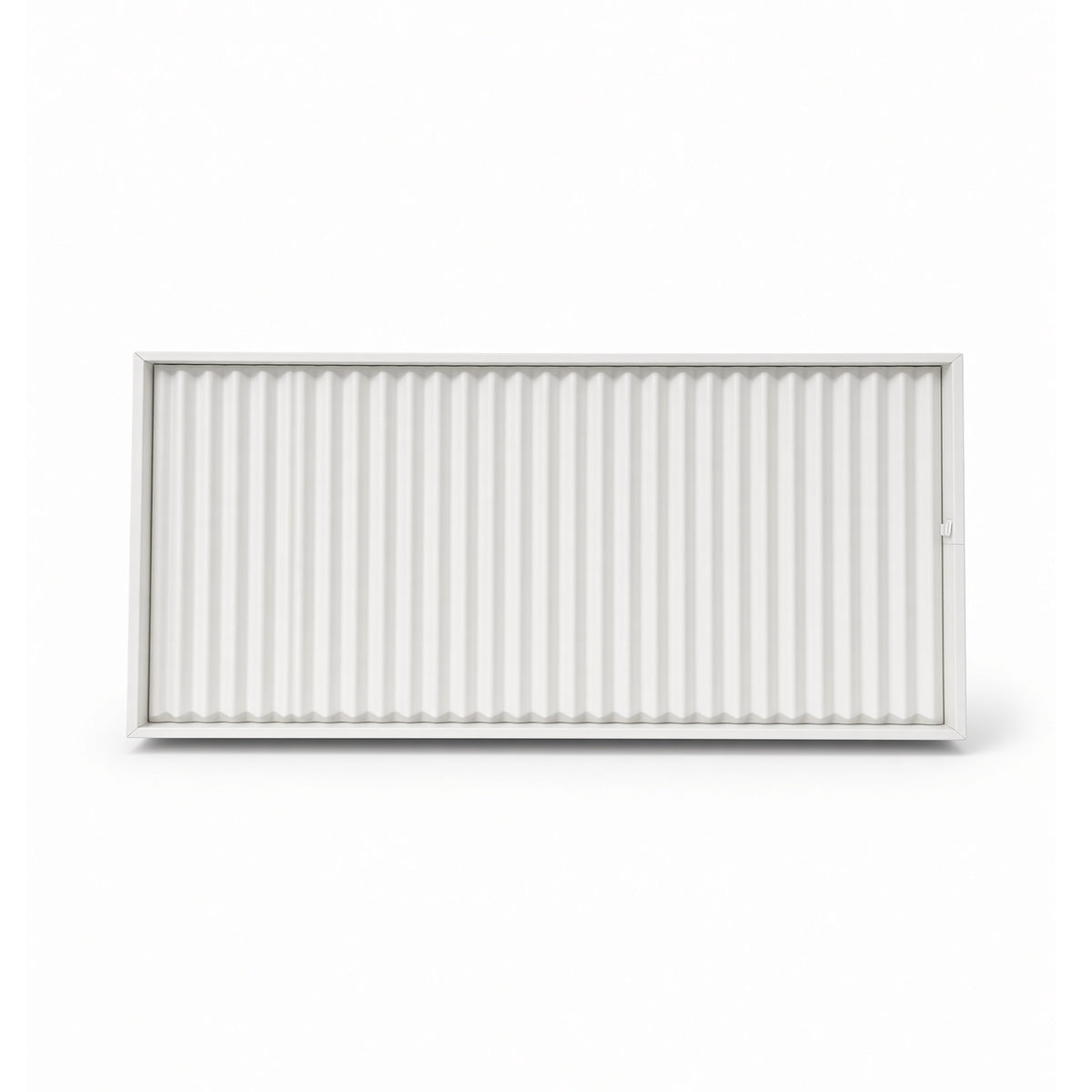 White 24-row bracelet display tray front view