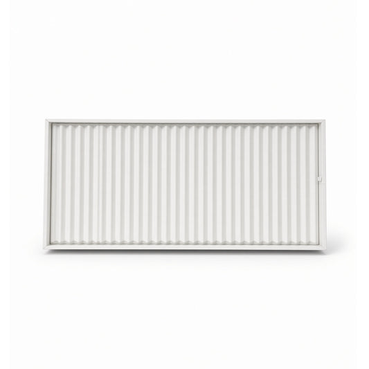 White 24-row bracelet display tray front view