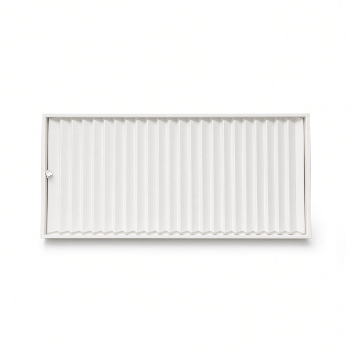 White 32-row bracelet display tray front view
