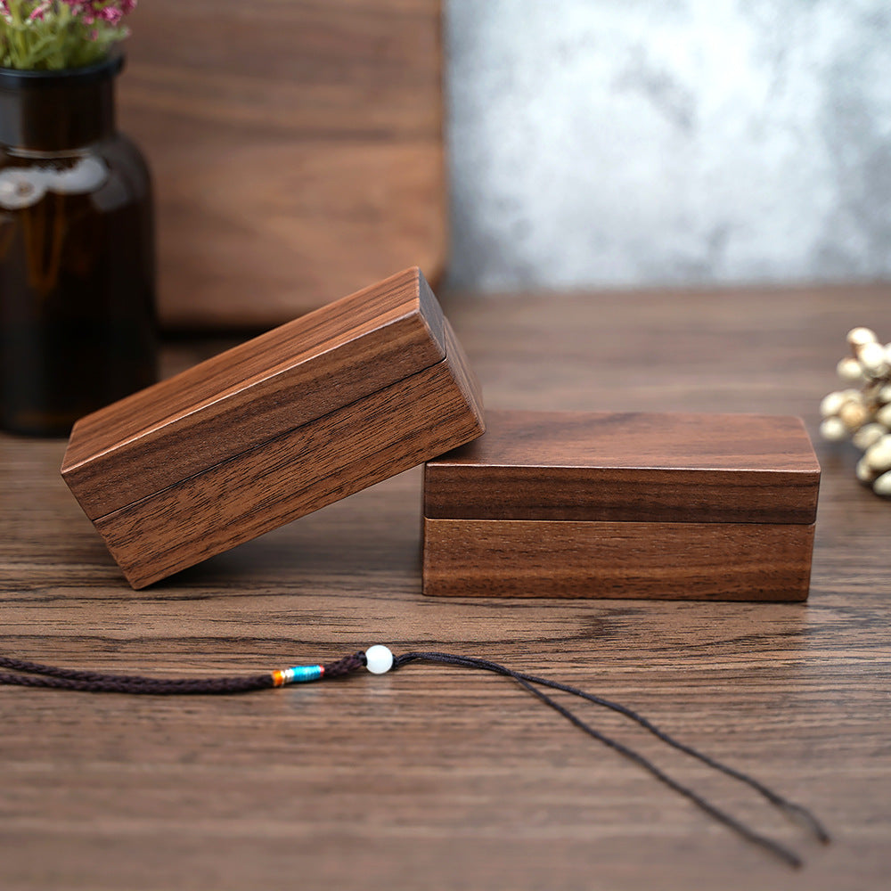 ring box - Wooden Ring Box W02DR-R product view 06