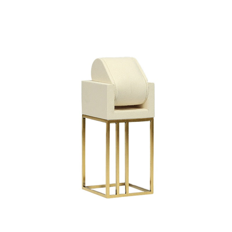 New Luxury Watch Display Set | Metal & Beige Stand for Store Window & Live Streaming