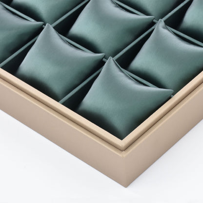 PU Jewelry Display Watch Tray with 12 Grids