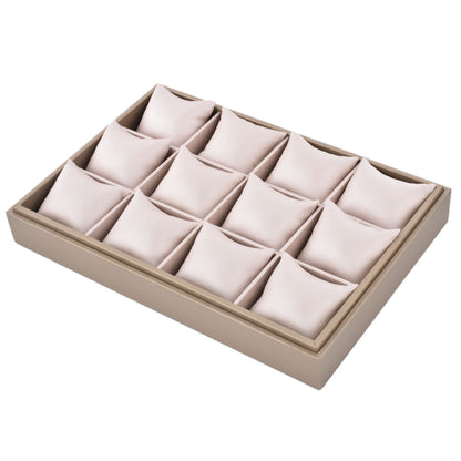 PU Jewelry Display Watch Tray with 12 Grids