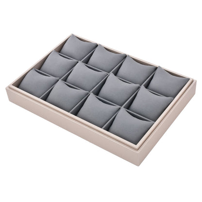 PU Jewelry Display Watch Tray with 12 Grids