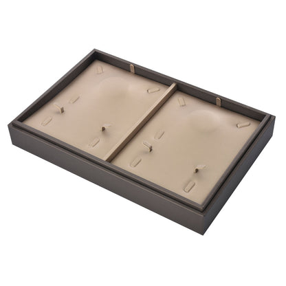 PU Jewelry Display Necklace Tray