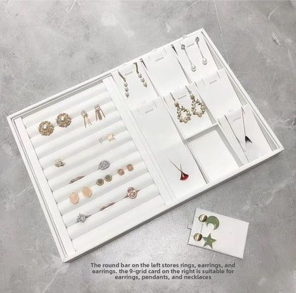 Brushed Leather Jewelry Tray