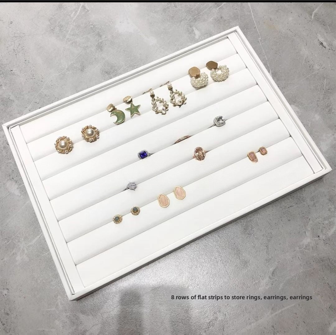 Brushed Leather Jewelry Tray