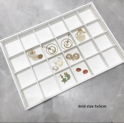 Brushed Leather Jewelry Tray