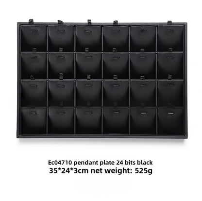 Brushed Leather Jewelry Tray