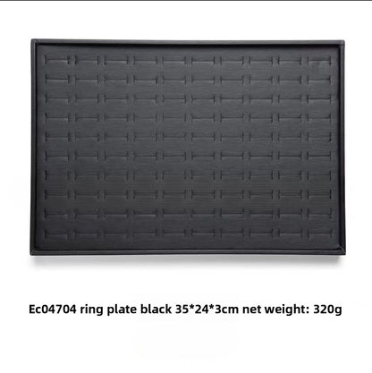 Brushed Leather Jewelry Tray