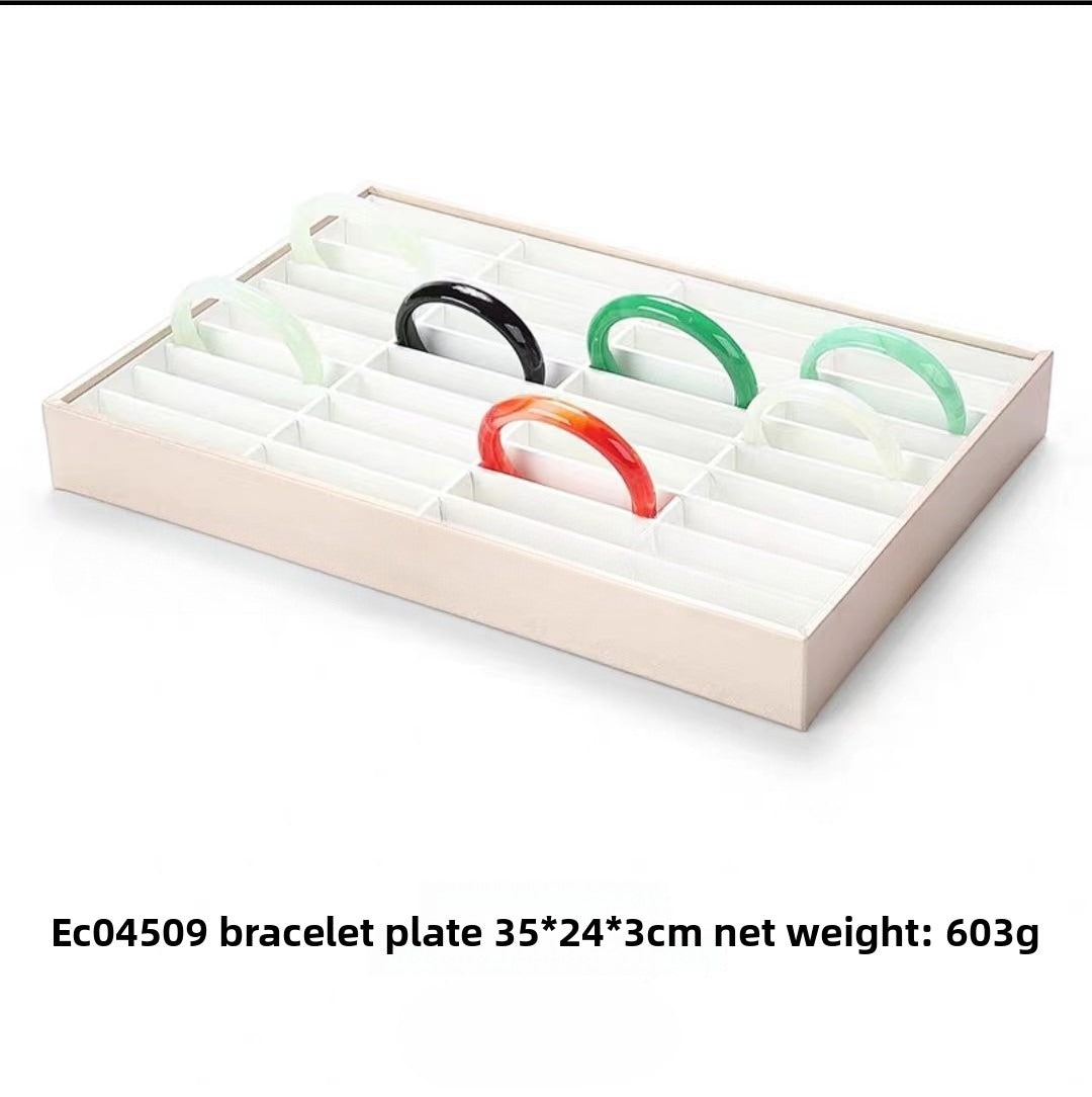 Brushed Leather Jewelry Tray