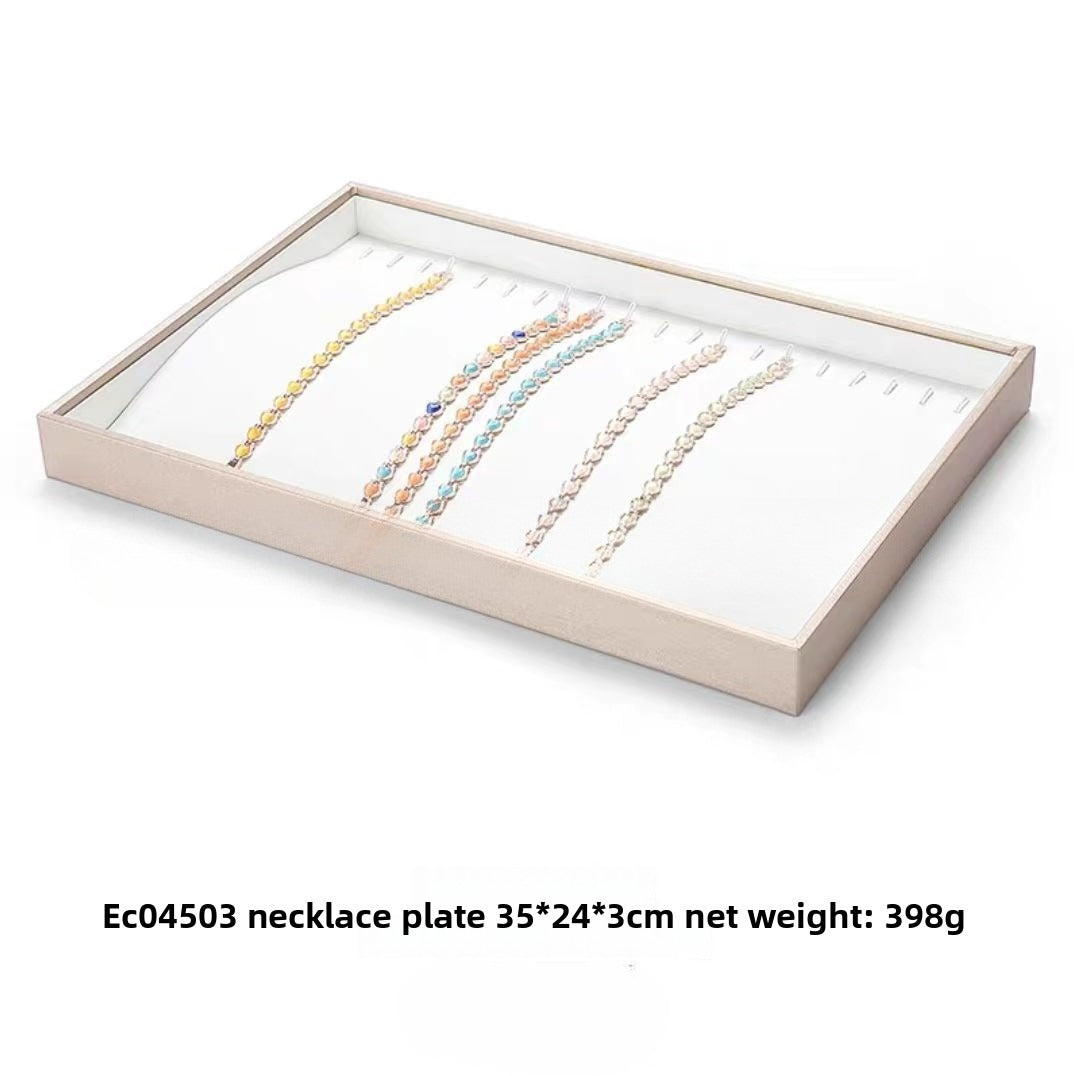 Brushed Leather Jewelry Tray