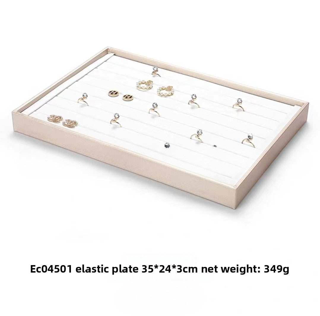 Brushed Leather Jewelry Tray