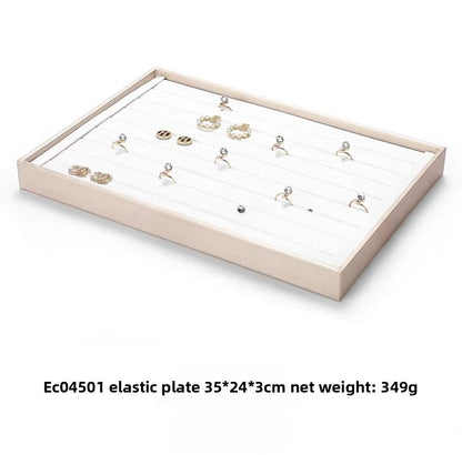 Brushed Leather Jewelry Tray